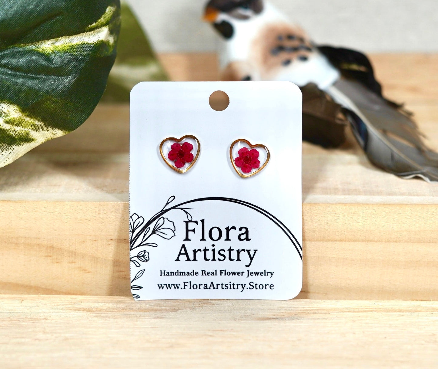 'Sweet Heart' Flower Studs - 10 Colors