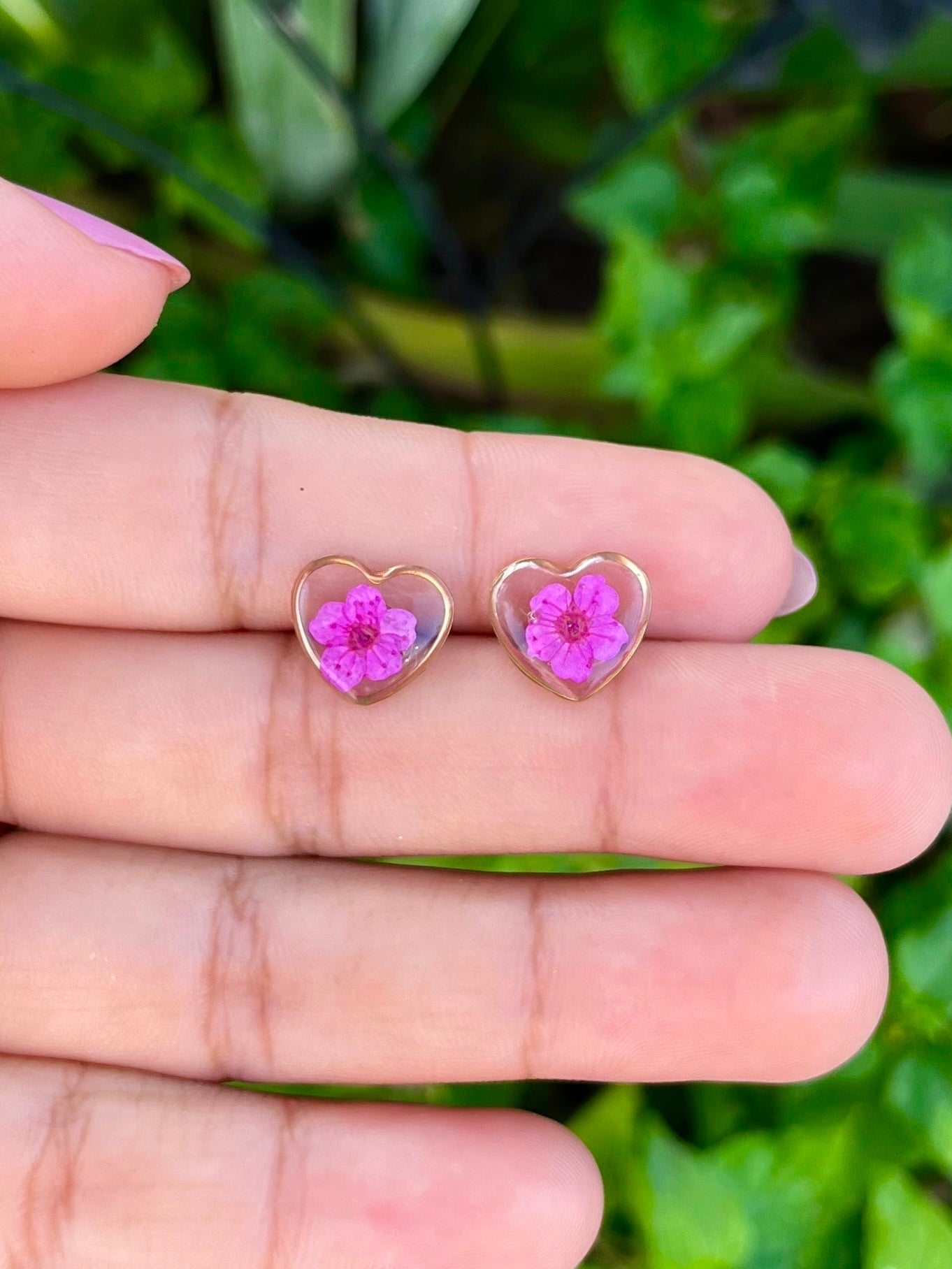 'Sweet Heart' Flower Studs - 10 Colors