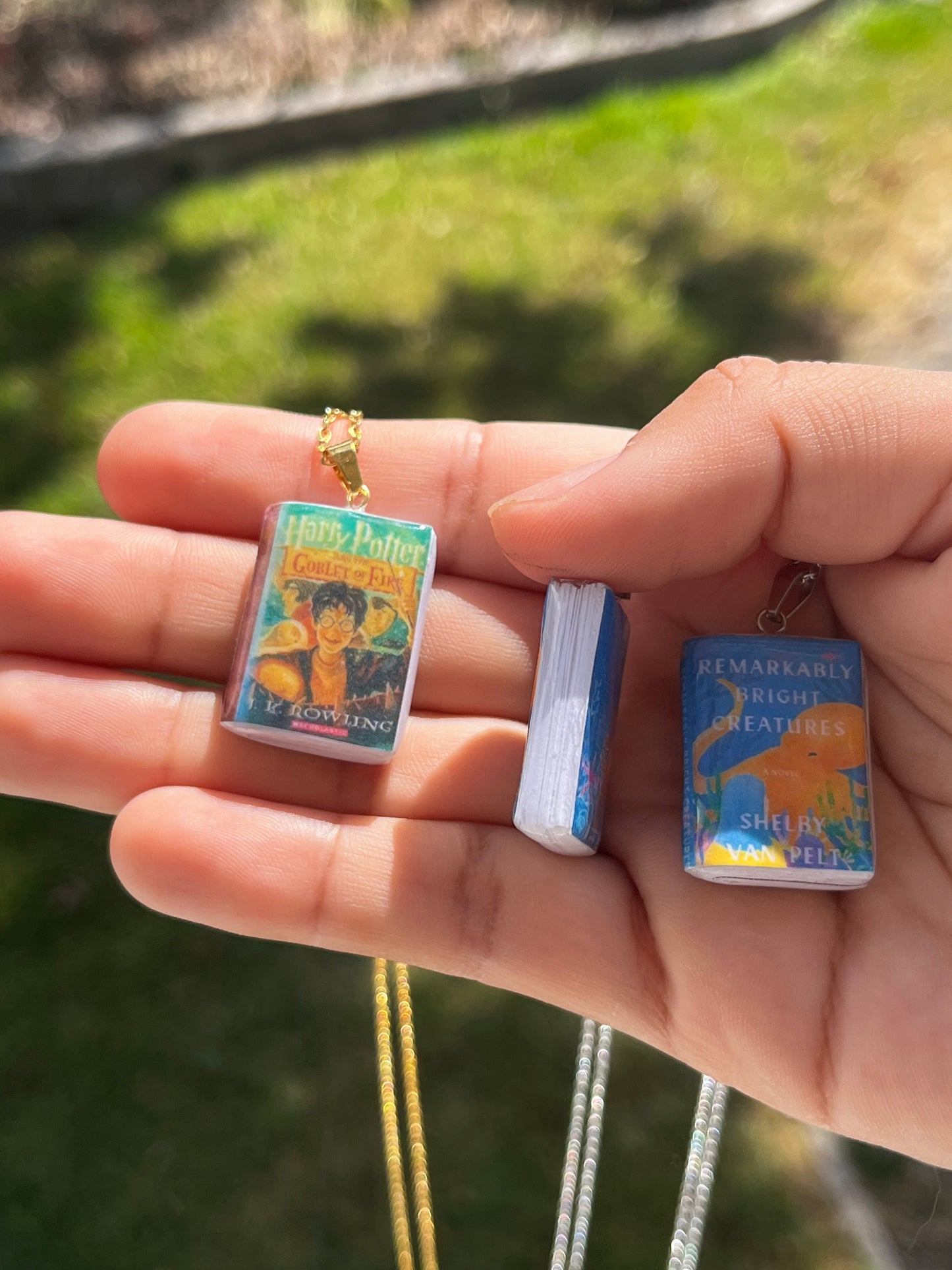 Custom Miniature Book Cover Necklace - Pick Your Own Cover