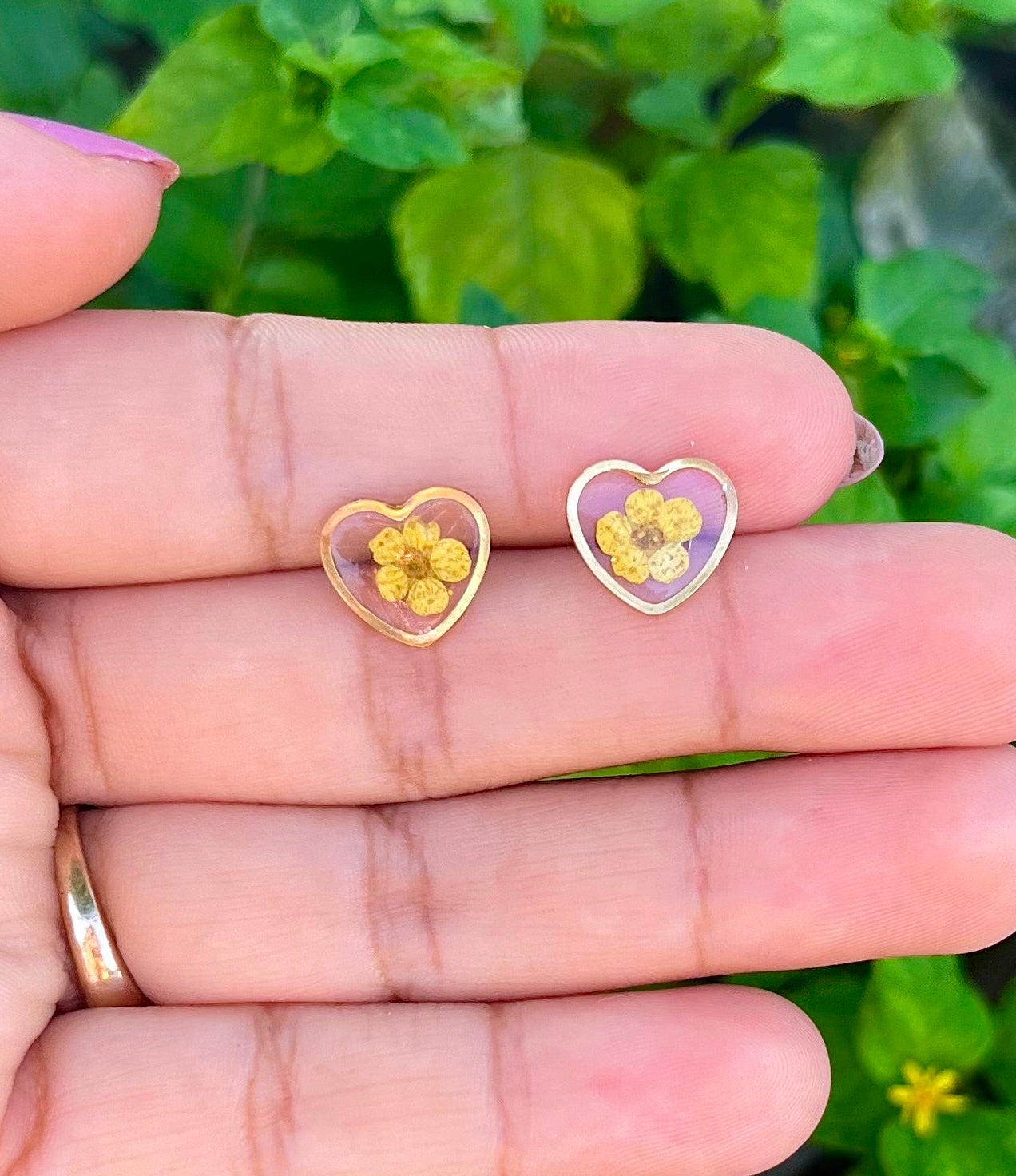 'Sweet Heart' Flower Studs - 10 Colors