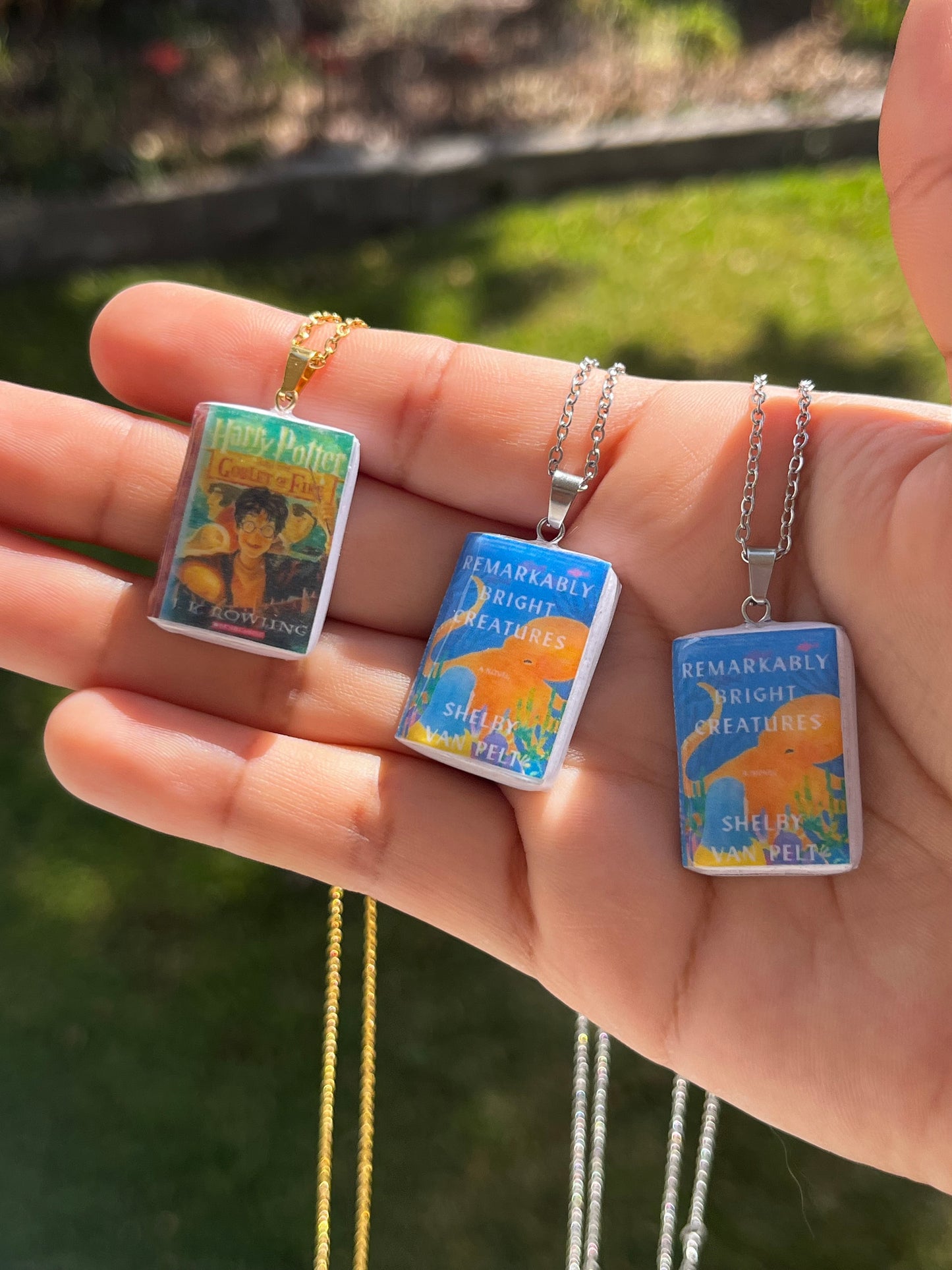 Custom Miniature Book Cover Necklace - Pick Your Own Cover