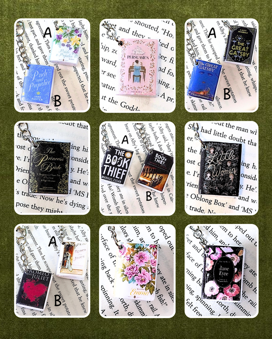 Classics & Literary Fiction Book Keychains
