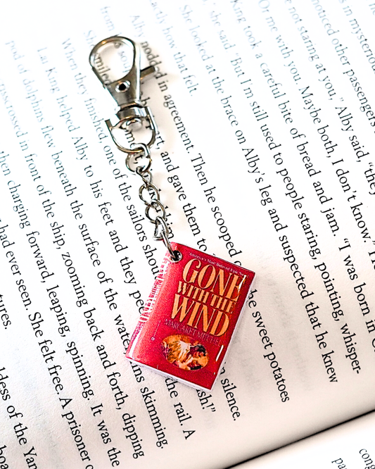 Gone With The Wind miniature book keychain