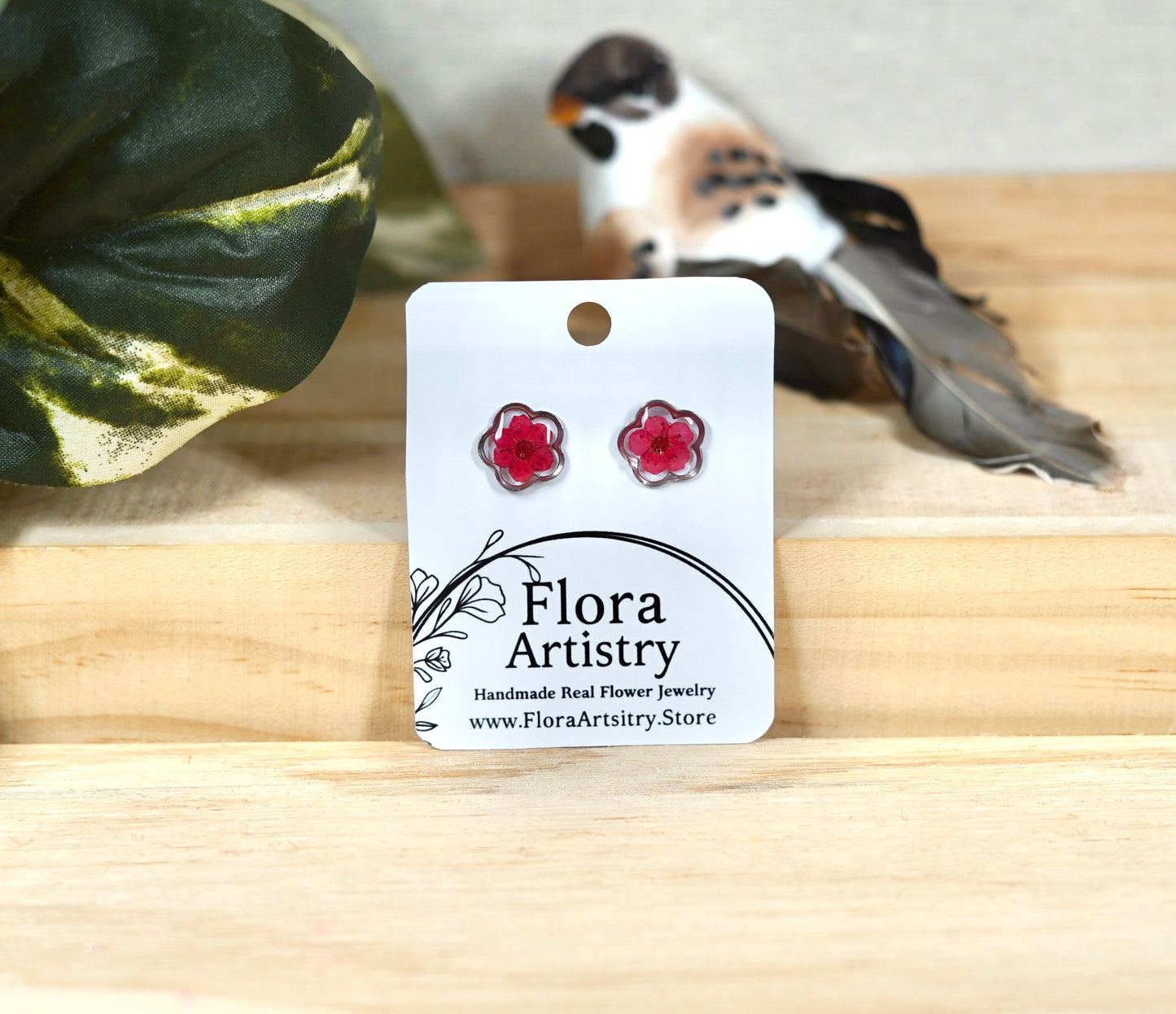 Red Bloom Studs