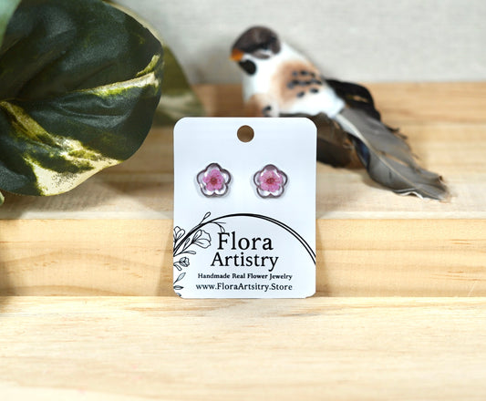 Pink Bloom Studs