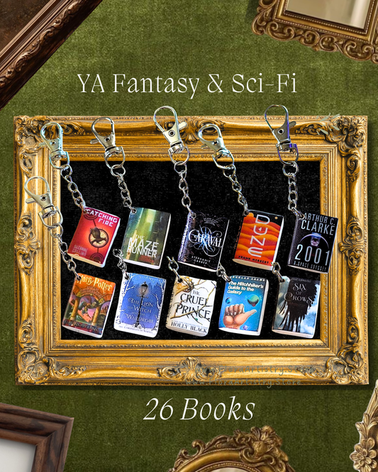 YA Fantasy & Sci-Fi Book Keychains
