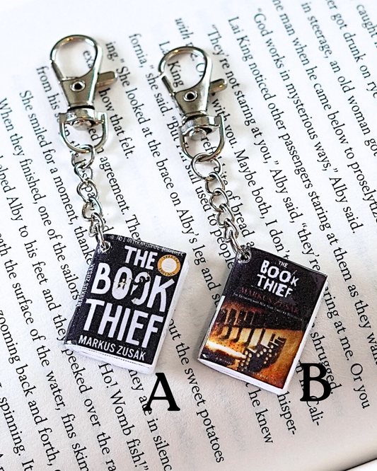 The Book Thief miniature book keychain