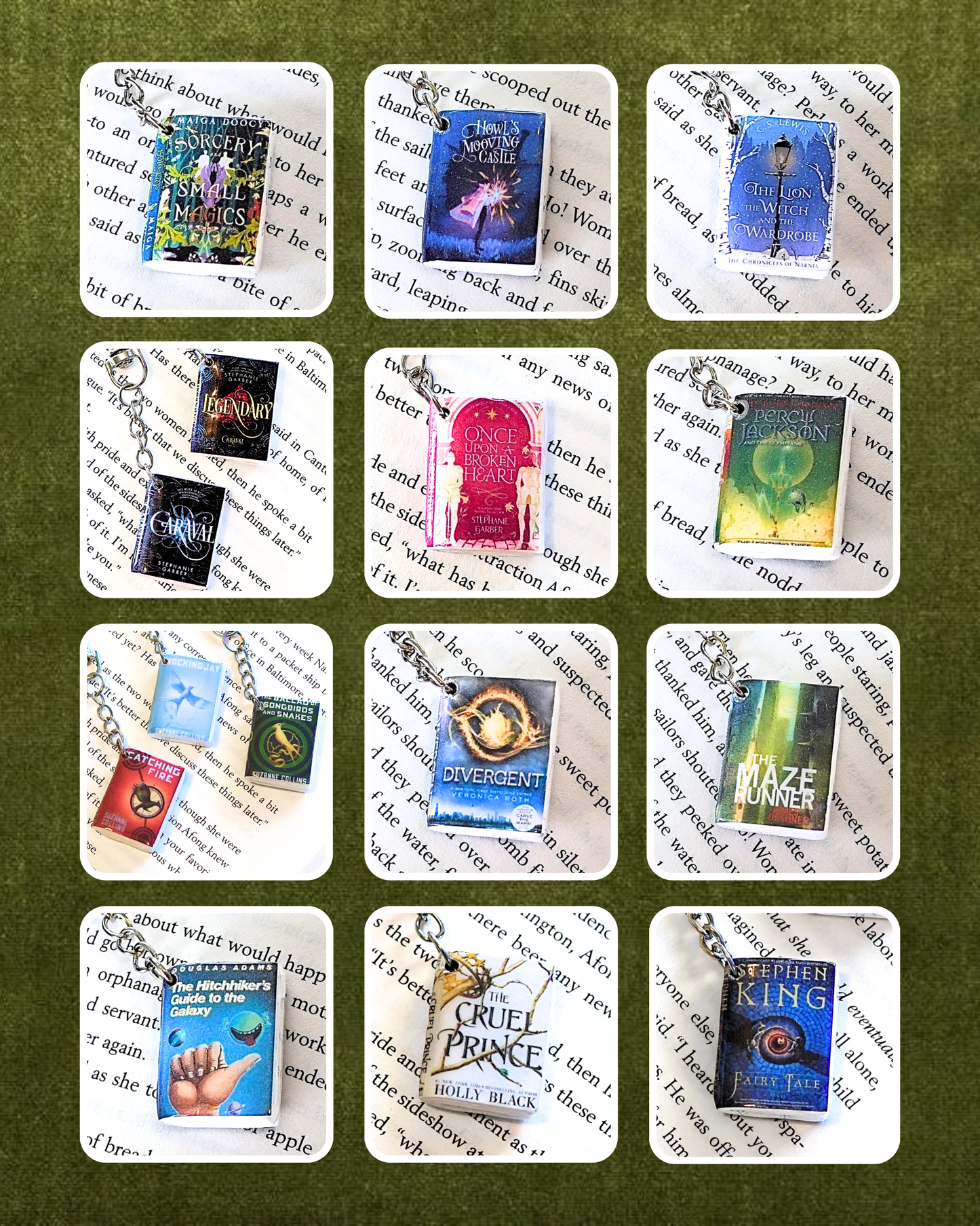 YA Fantasy & Sci-Fi Book Keychains