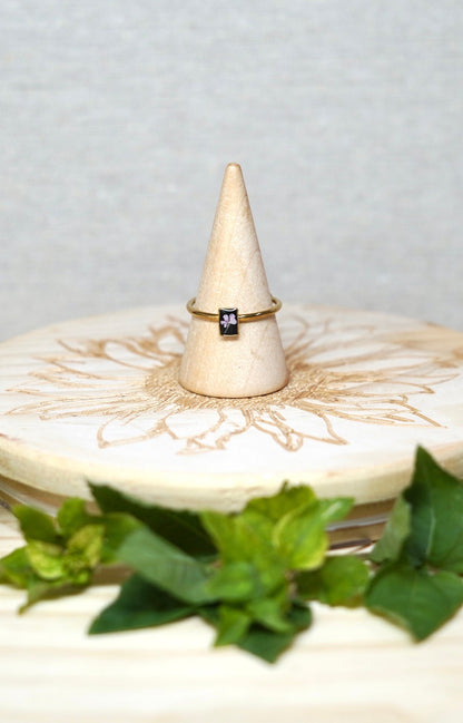Pink Queen Anna Lace Pressed Flower Dainty Ring - 3 Designs