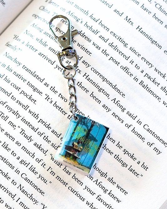 Under the Whispering Door miniature book keychain