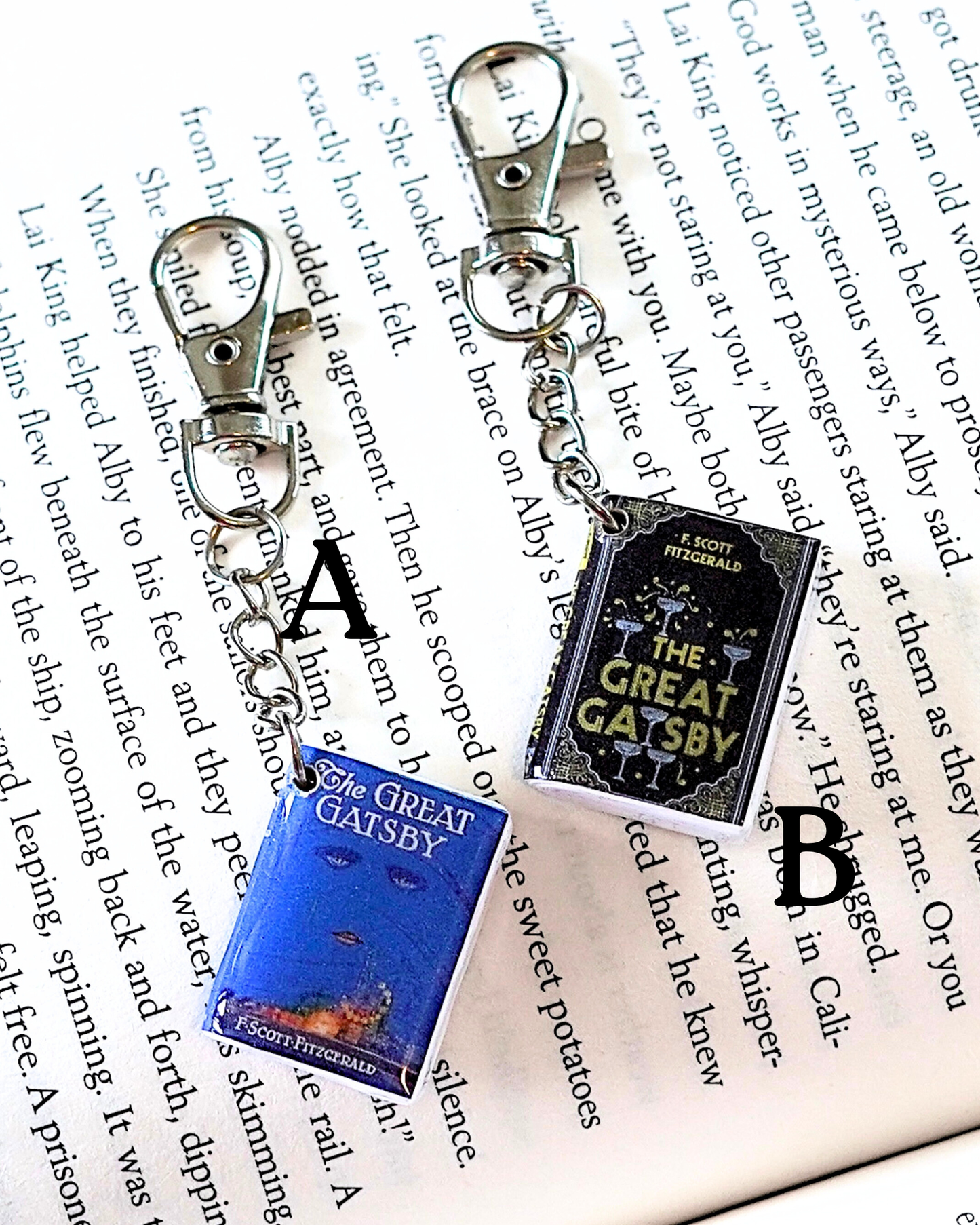 Classics & Literary Fiction Book Keychains