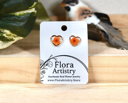 'Sweet Heart' Flower Studs - 10 Colors