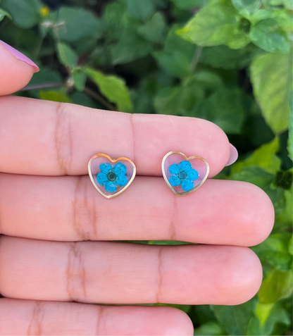 'Sweet Heart' Flower Studs - 10 Colors