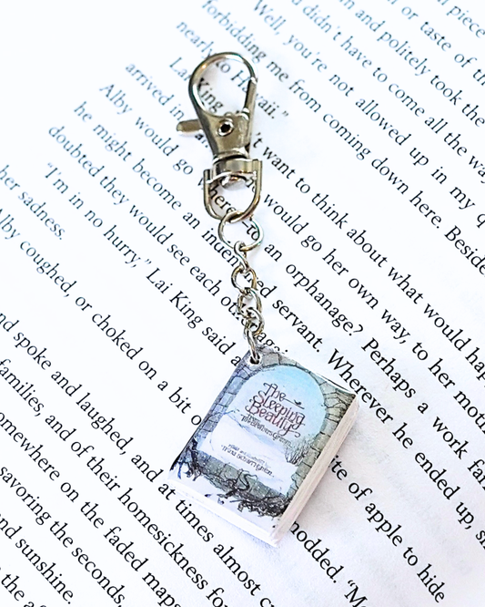The Sleeping Beauty miniature book keychain