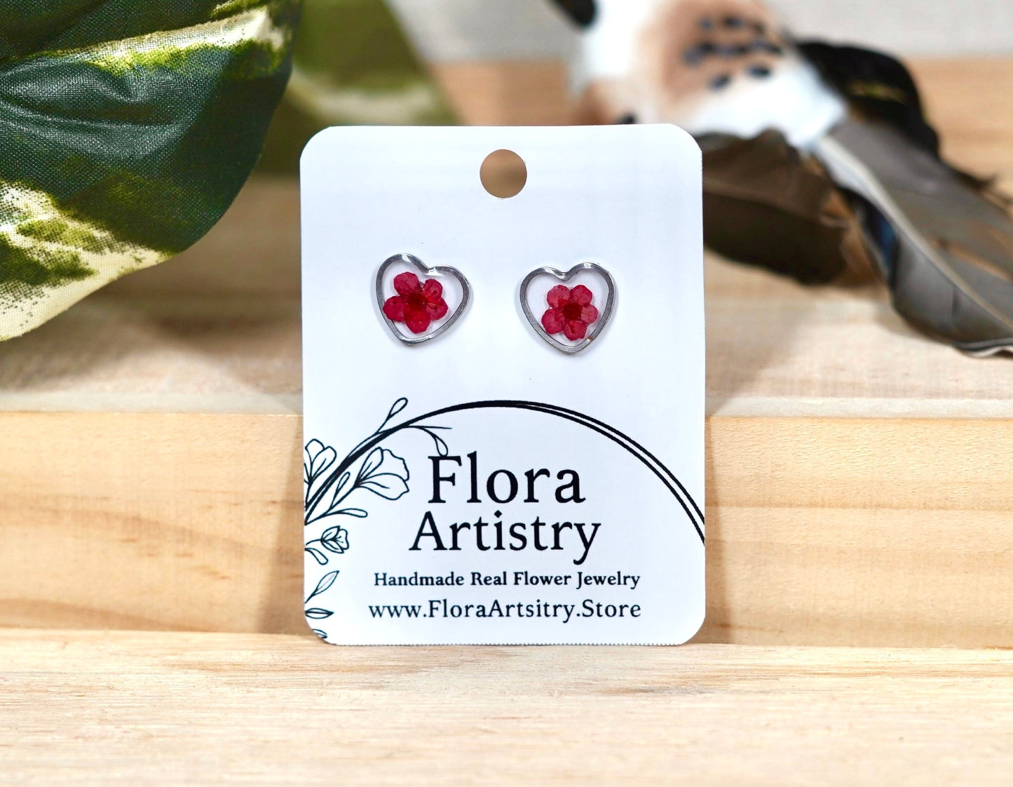 'Sweet Heart' Flower Studs - 10 Colors
