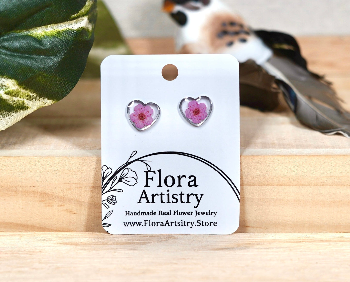 'Sweet Heart' Flower Studs - 10 Colors