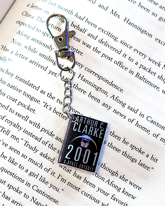 2001 A Space Odyssey miniature book keychain