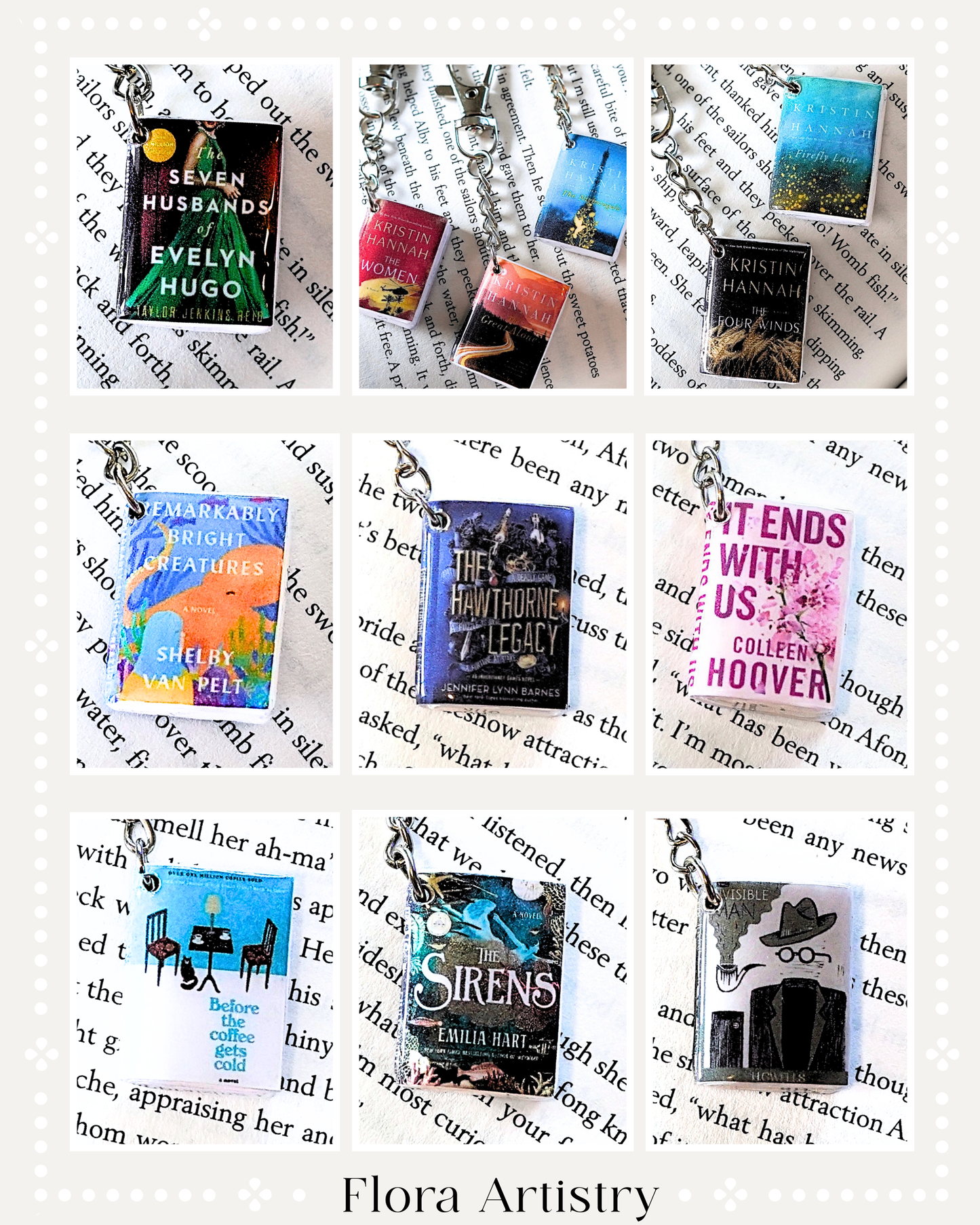 Thriller, Mystery & Contemporary Drama Book Keychains