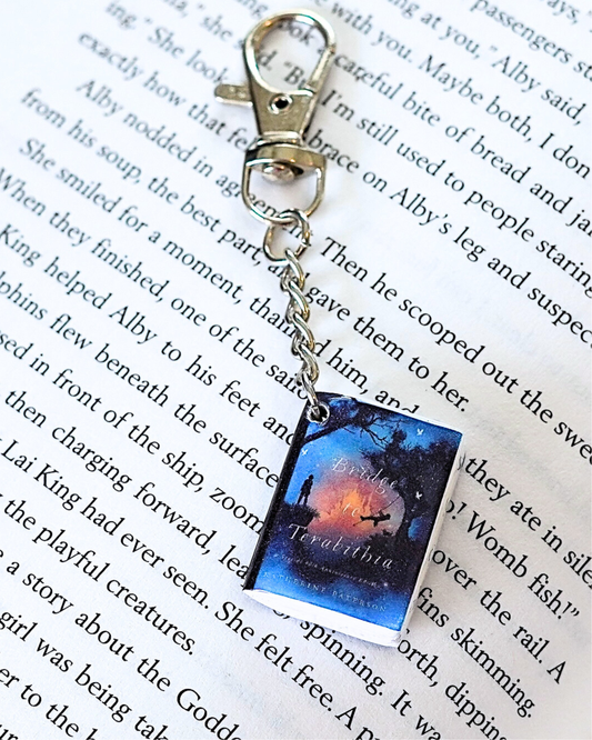 Bridge to Terabithia miniature book keychain