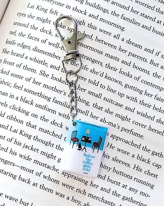 Before The Coffee Gets Cold miniature book keychain