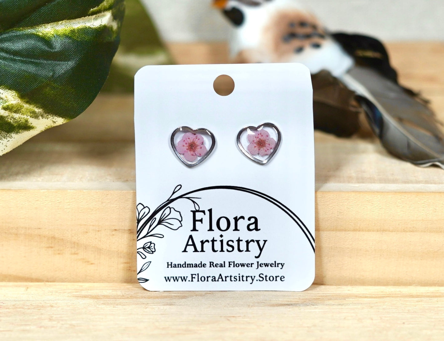 'Sweet Heart' Flower Studs - 10 Colors
