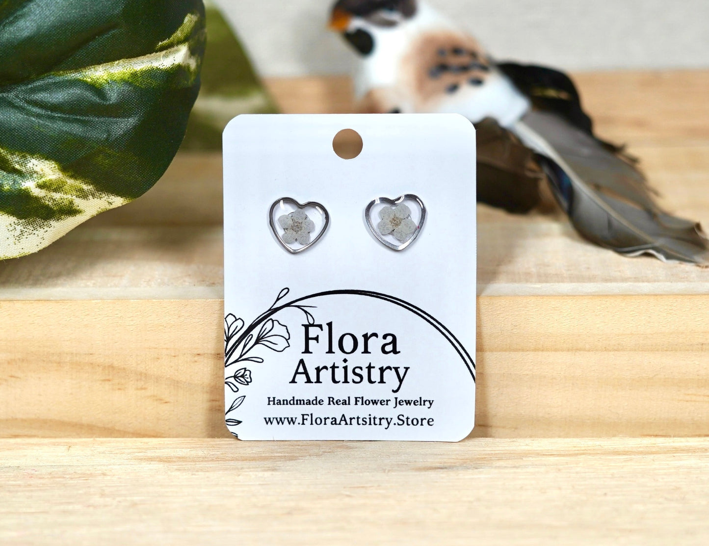 'Sweet Heart' Flower Studs - 10 Colors