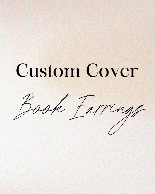 Custom Book Cover - Handmade Book Earrings