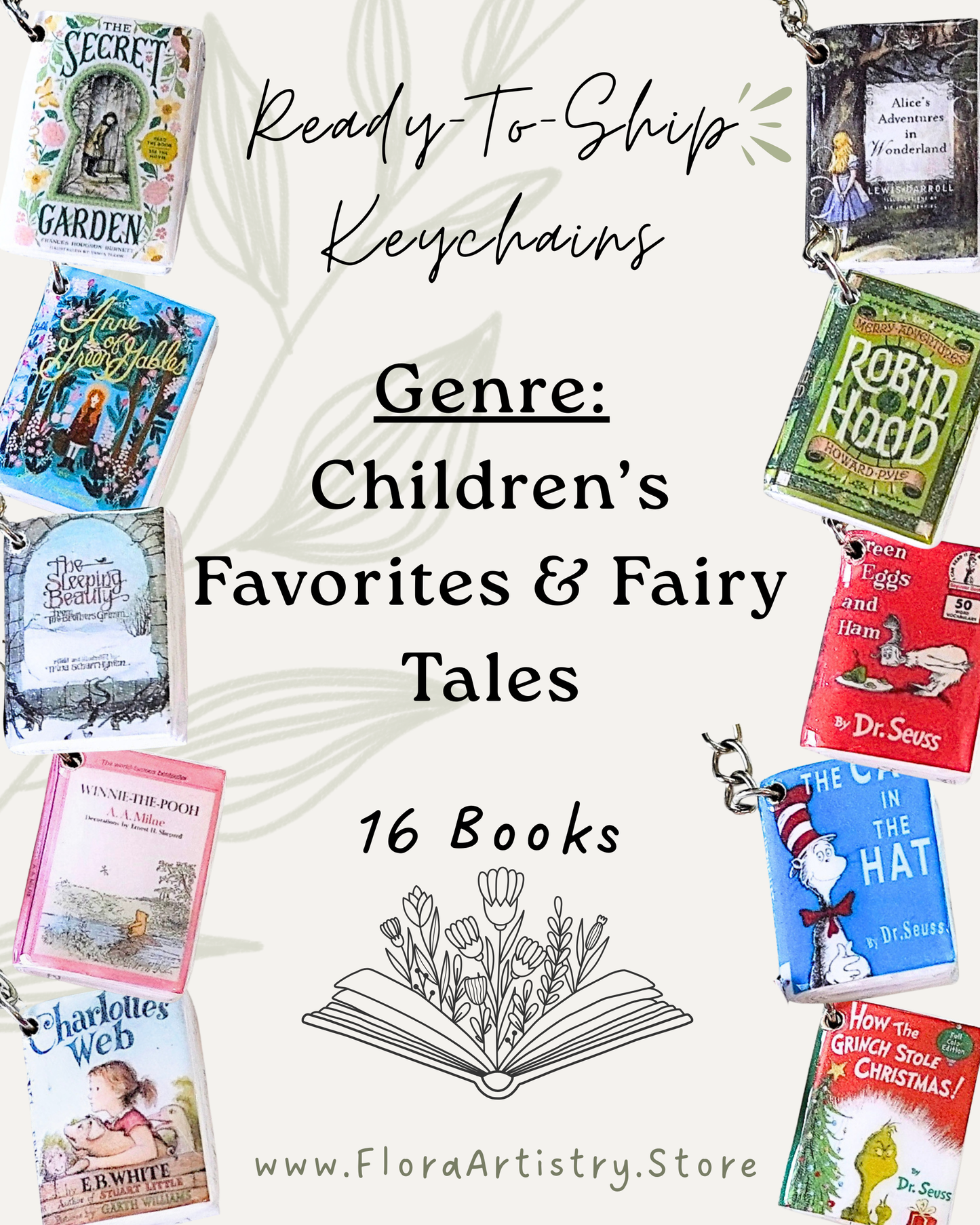Children’s Favorites & Fairy Tales Book Keychains