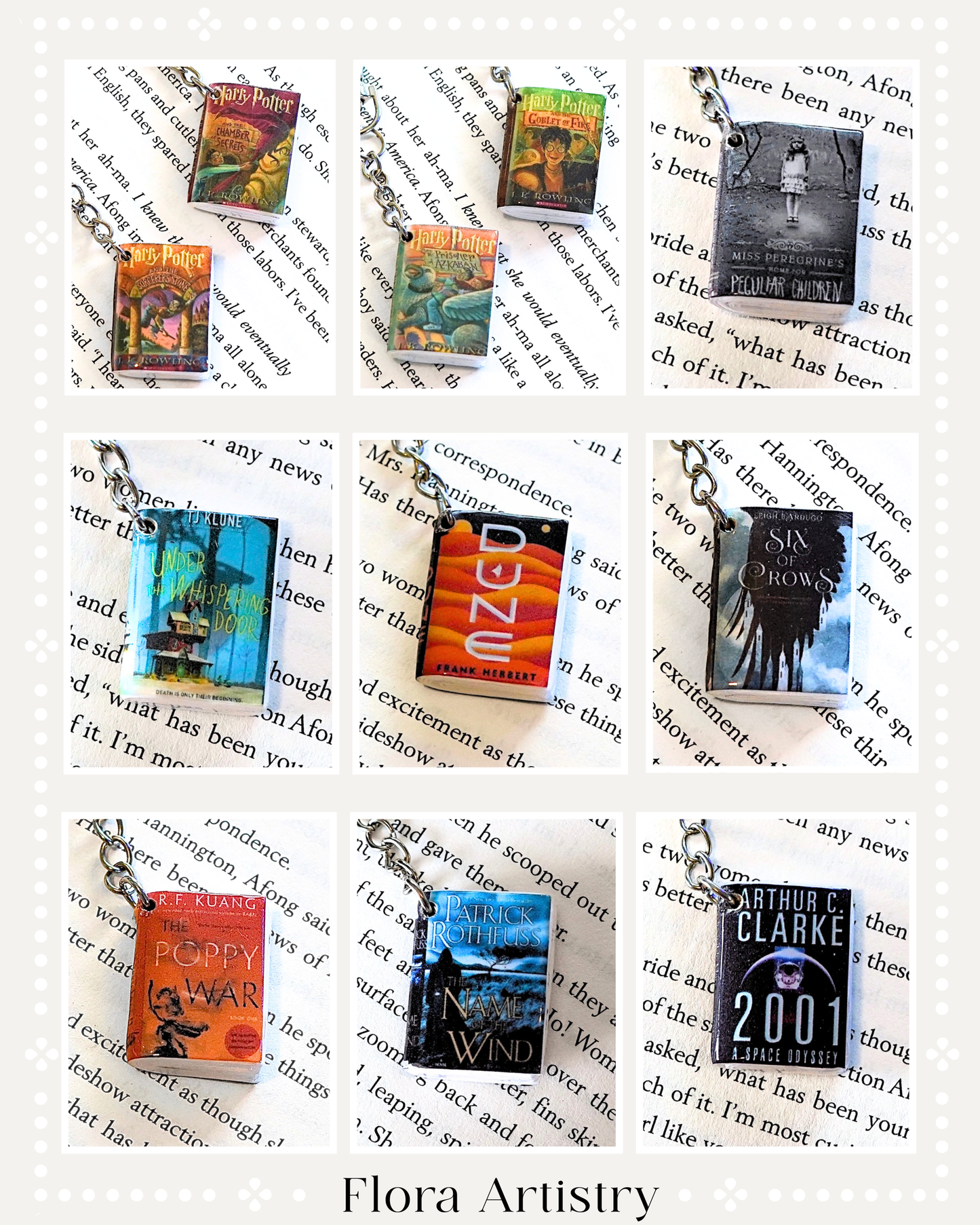 Young Adult (YA) Fantasy & Sci-Fi Book Keychains