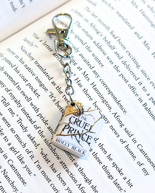 The Cruel Prince miniature book keychain
