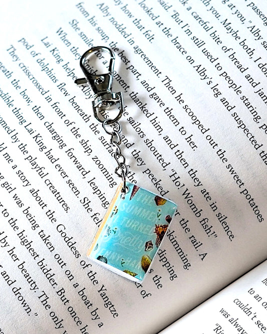 The Summer I Turned Pretty miniature book keychain