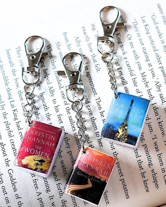 The Women miniature book keychain