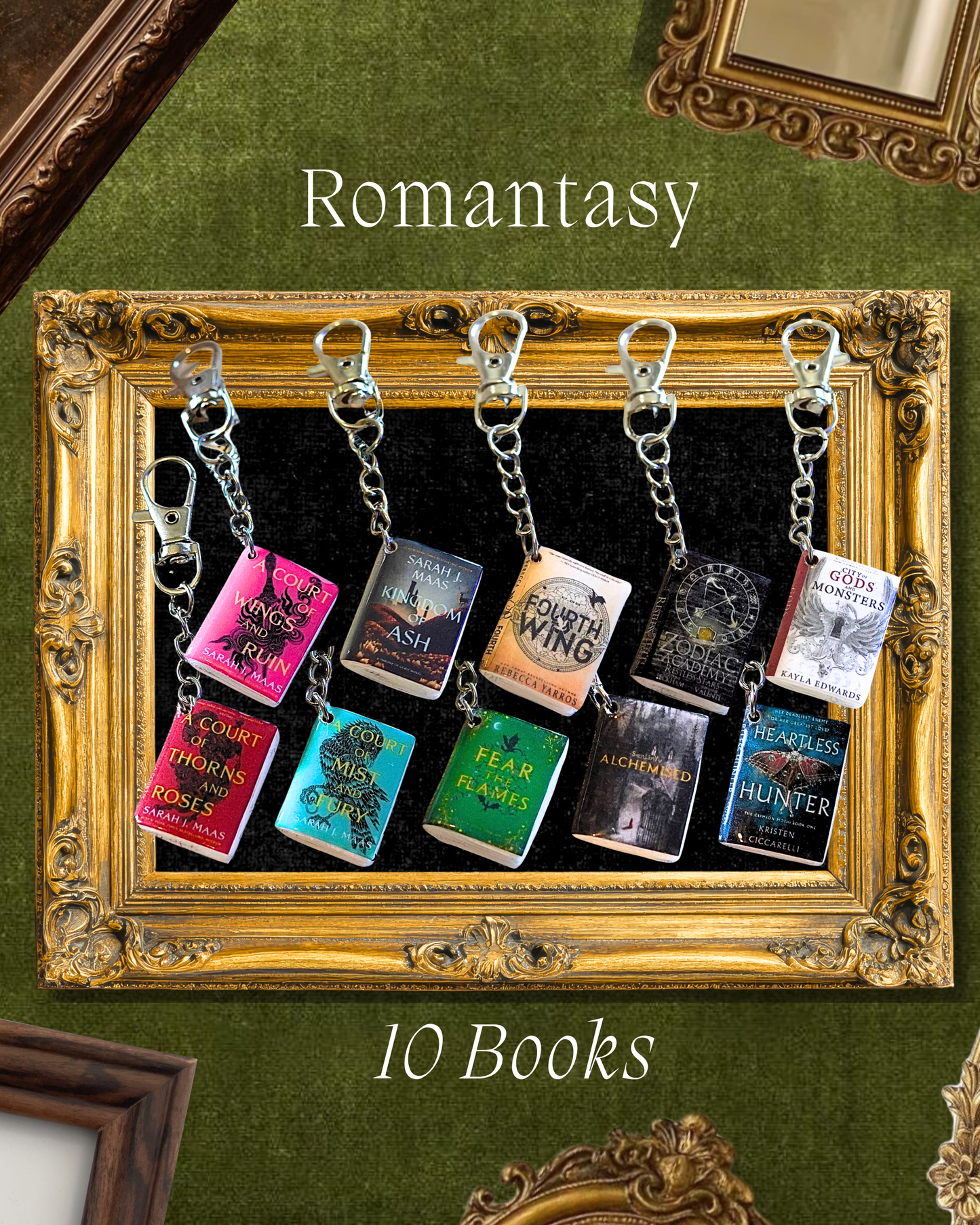 Romantasy Book Keychains