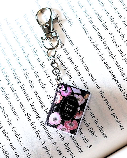 Jane Eyre miniature book keychain