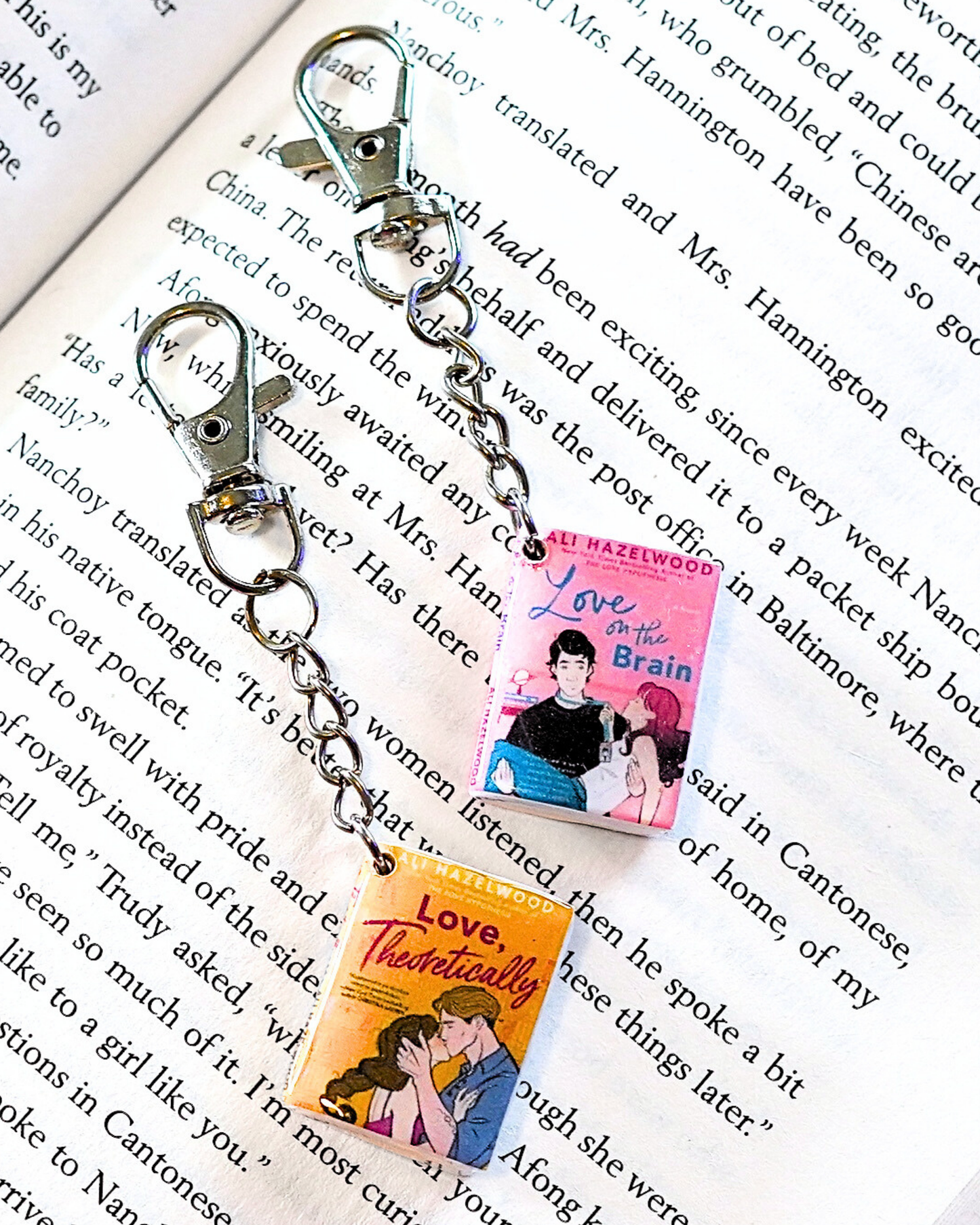 Contemporary Romance Book Keychains