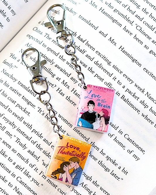 Love Theoretically miniature book keychain