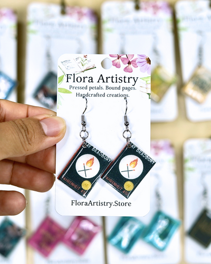 Custom Miniature Book Cover Earrings - Pick Your Own Cover