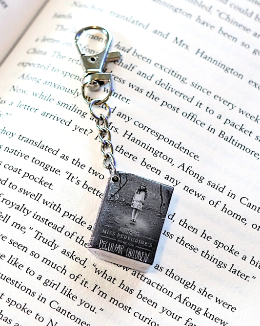 Miss Peregrine's Home For Peculiar Children miniature book keychain