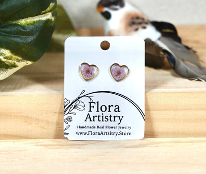 'Sweet Heart' Flower Studs - 10 Colors