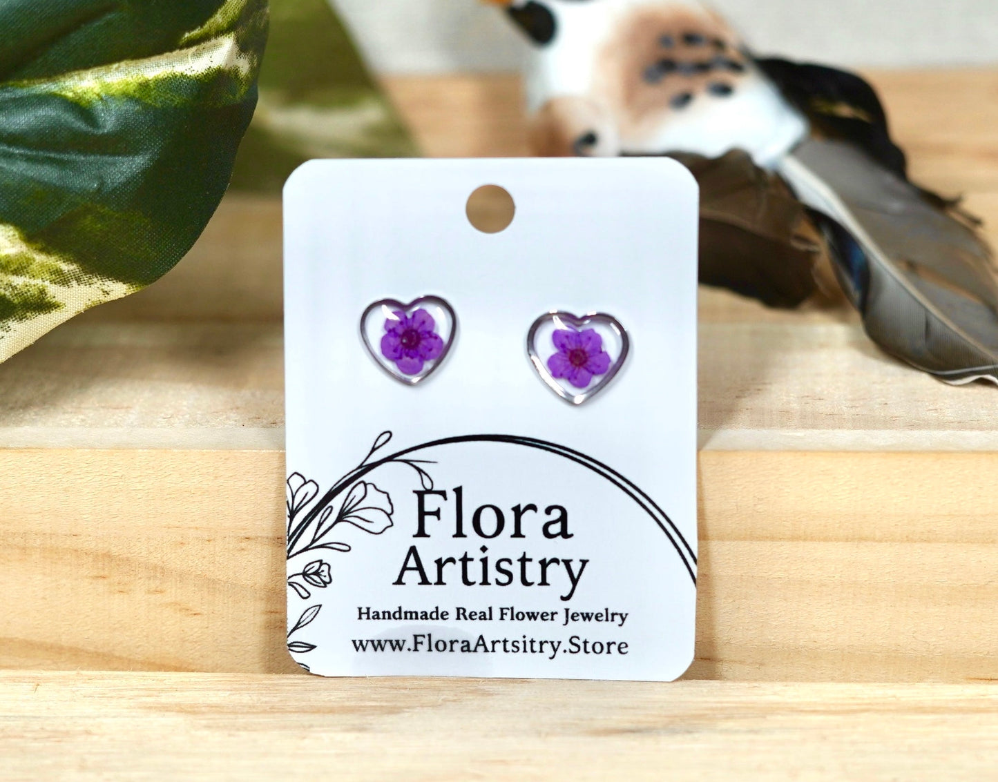 'Sweet Heart' Flower Studs - 10 Colors