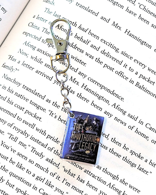 The Hawthorne Legacy miniature book keychain