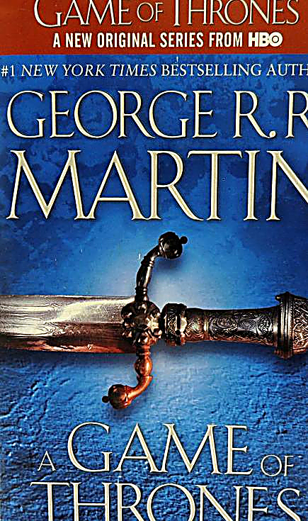 A Game of Thrones book cover