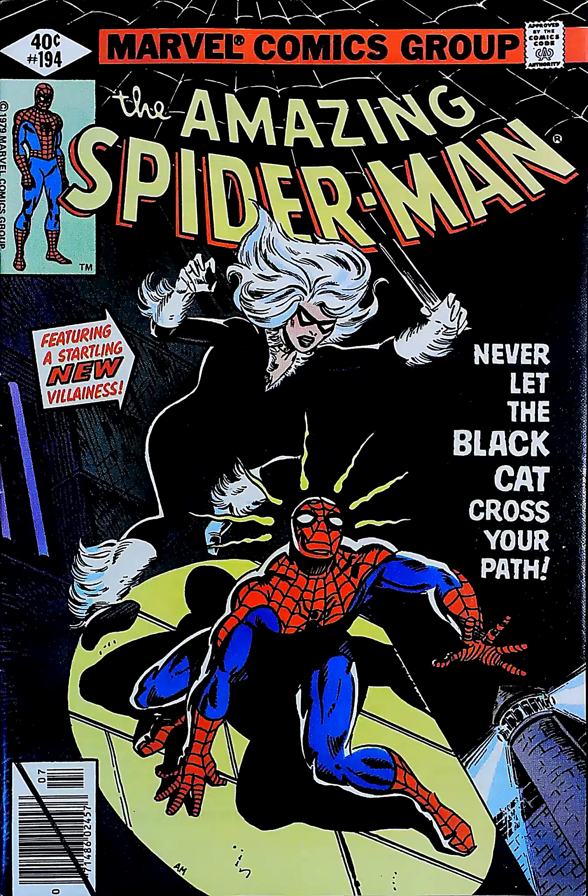 Amazing Spider-Man 194 Black Cat comic cover